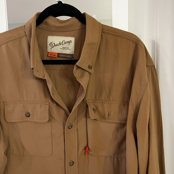 243 Duck Camp Midweight Shirt in Pintail Brown Size XXL - Picture 3 of 5